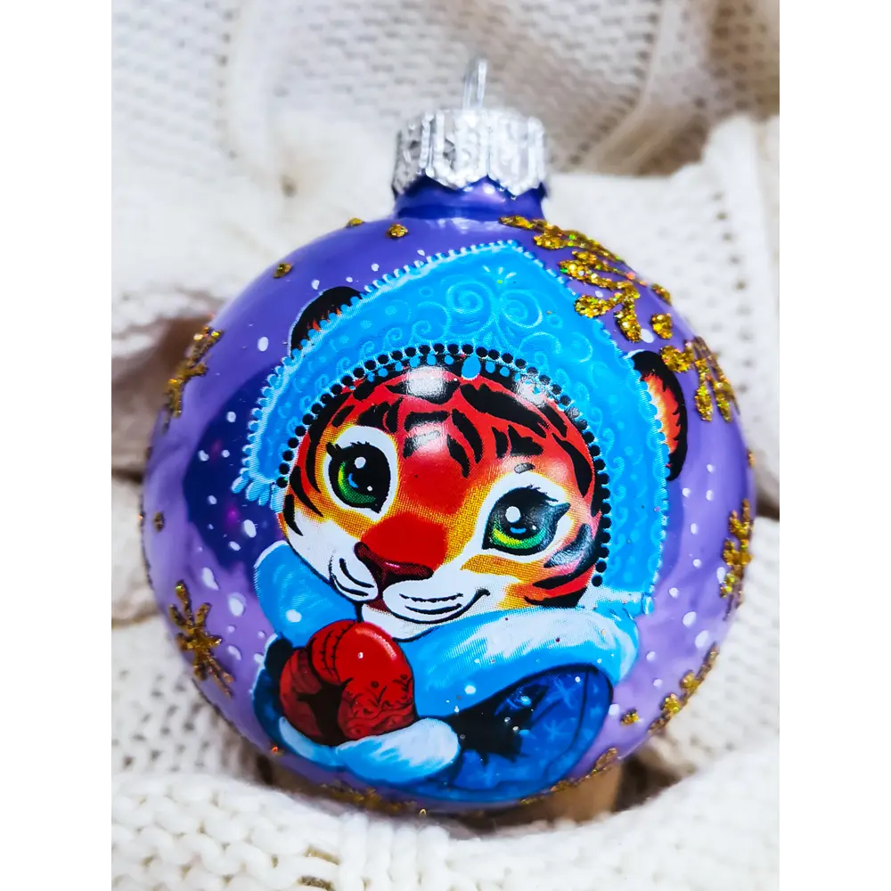Фото 4 Елочный шар Christmas "Тигры" ø6.5 см стекло КУ-65-212020/м