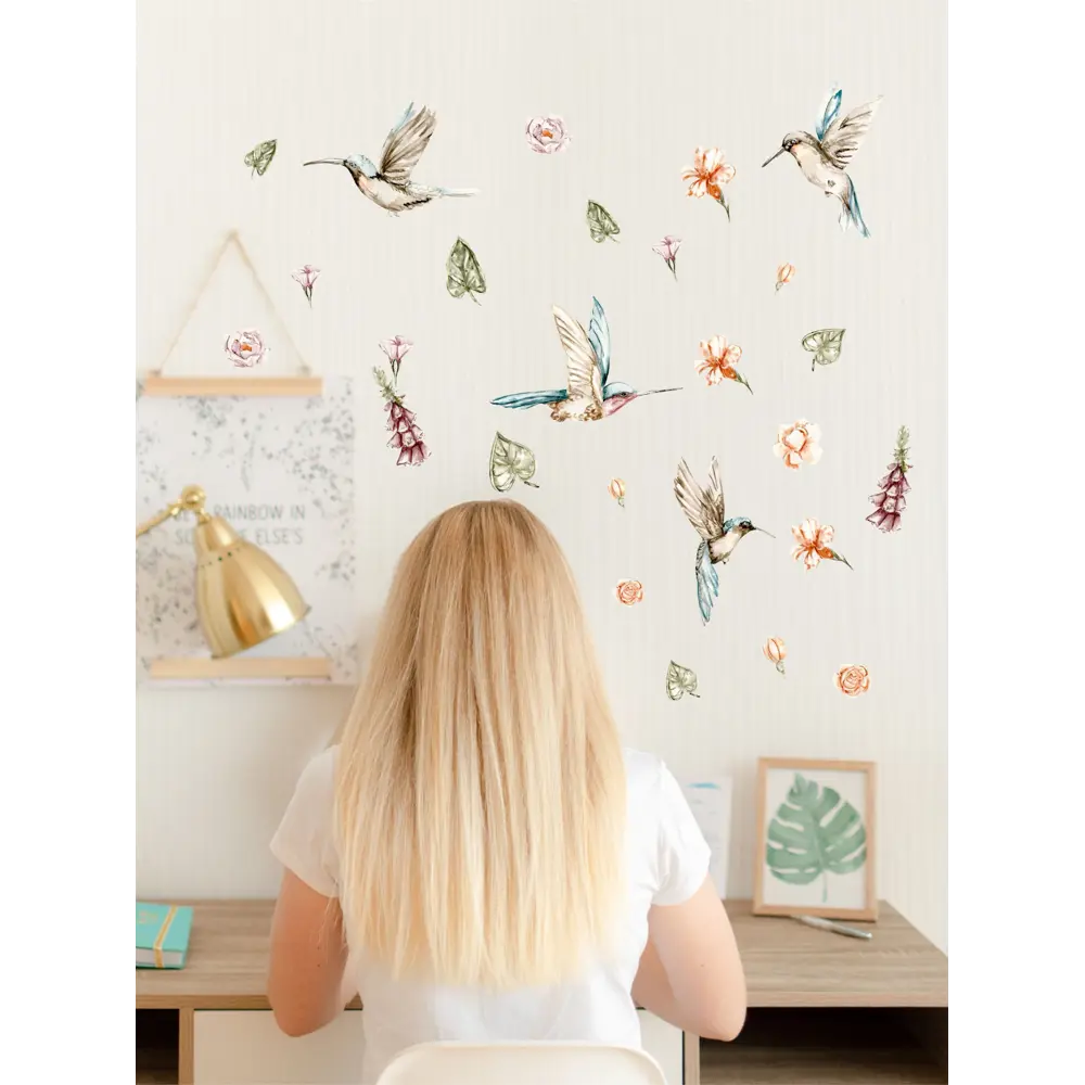 Фото 3 Наклейка на стену Lisadecor S0395 Колибри Фото 3 Наклейка на стену Lisadecor S0395 Колибри