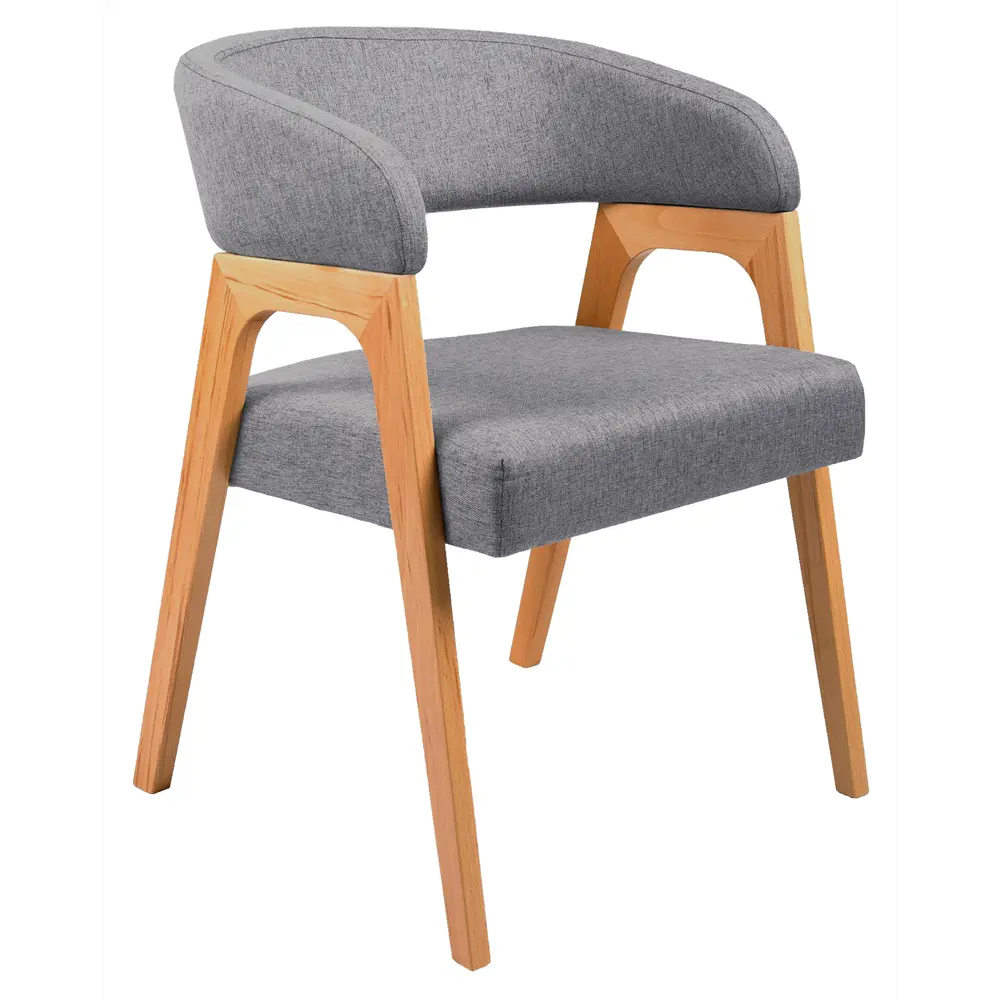 Фото Стул R-home Baxter 75x59x54 см рогожка цвет серый Фото Стул R-home Baxter 75x59x54 см рогожка цвет серый
