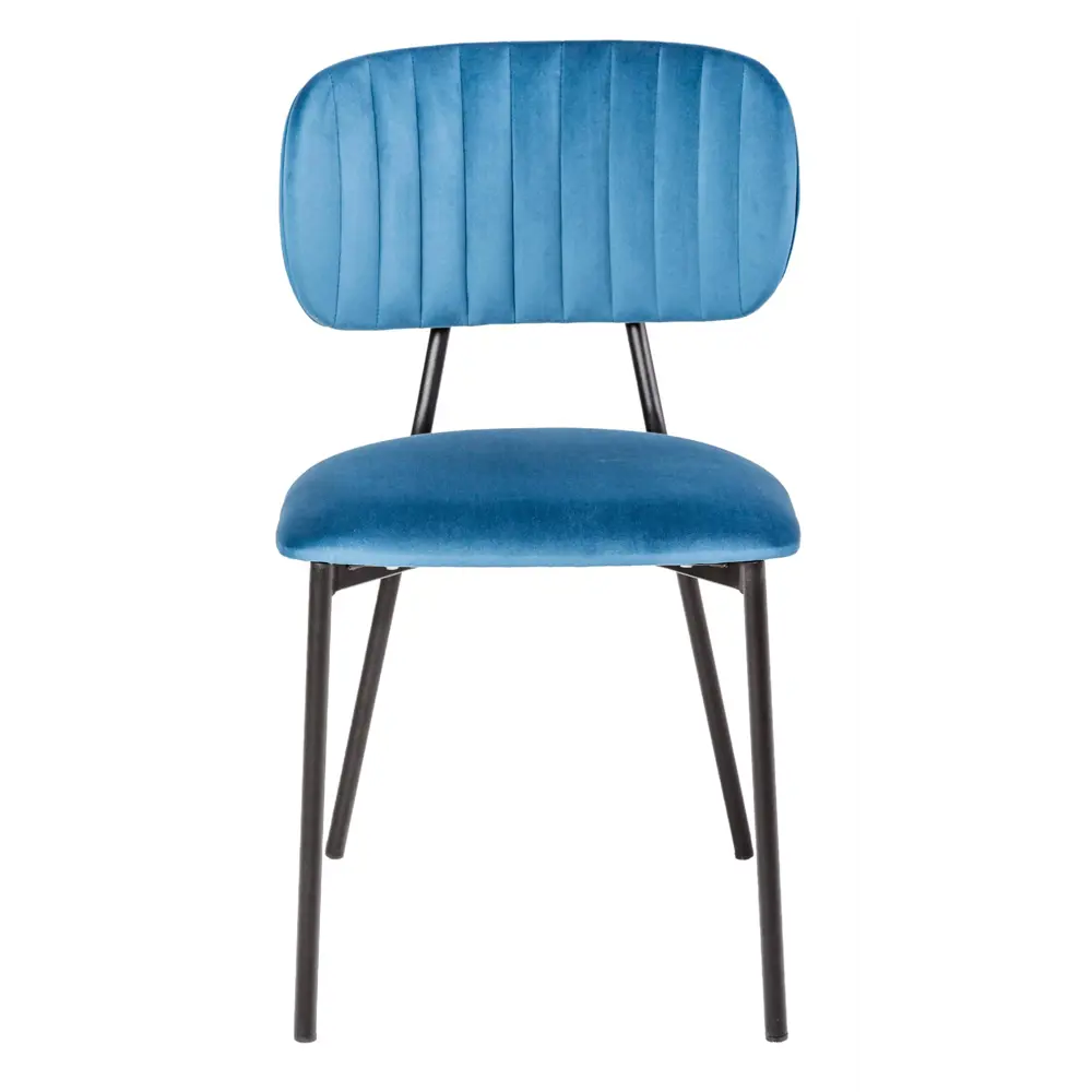 Фото 3 Кухонный стул R-Home Fendi 47x79.5x52.5 см микровелюр цвет голубой