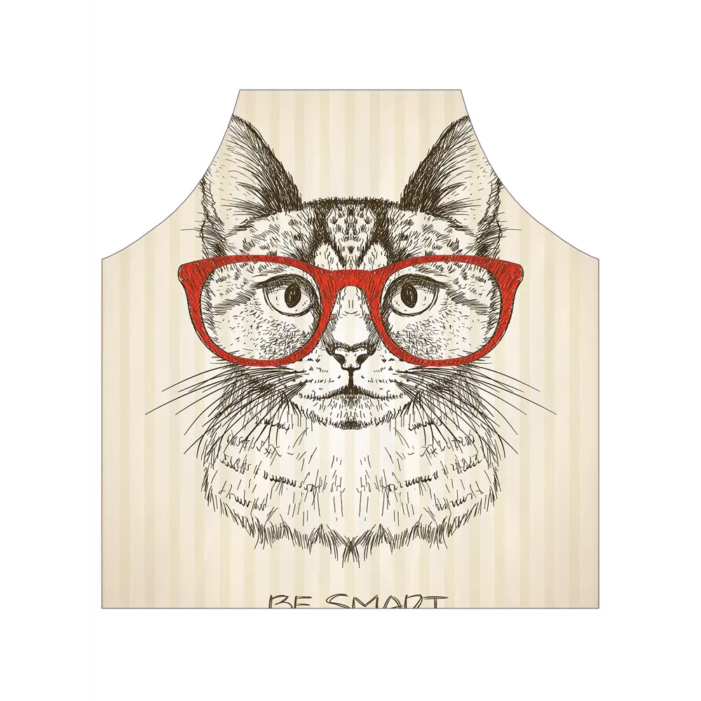 Фото 2 Кухонный фартук Joyarty Будь умным 65x65 см оксфорд цвет серый Фото 2 Кухонный фартук Joyarty Будь умным 65x65 см оксфорд цвет серый