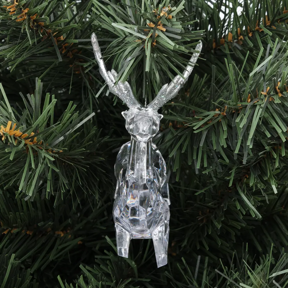 Фото 4 Украшение елочное «Олень лежит» акрил 9 см Фото 4 Украшение елочное «Олень лежит» акрил 9 см