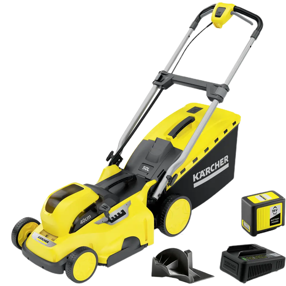 Фото Газонокосилка аккумуляторная Karcher LMO Battery 36-40 36 В 40 см 1x5 Ач АКБ и ЗУ входит в комплект