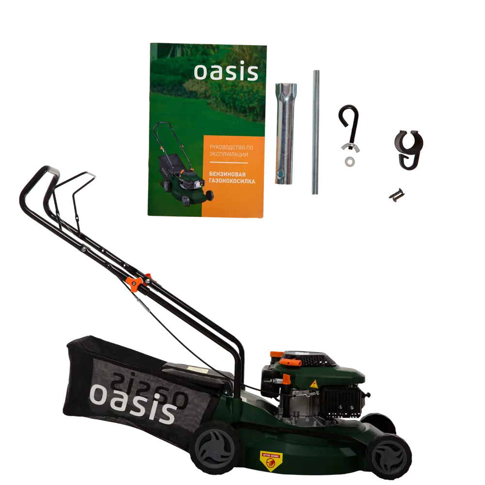 Фото 4 Газонокосилка бензиновая несамоходная Oasis GB-15 3 л.с 40 см Фото 4 Газонокосилка бензиновая несамоходная Oasis GB-15 3 л.с 40 см