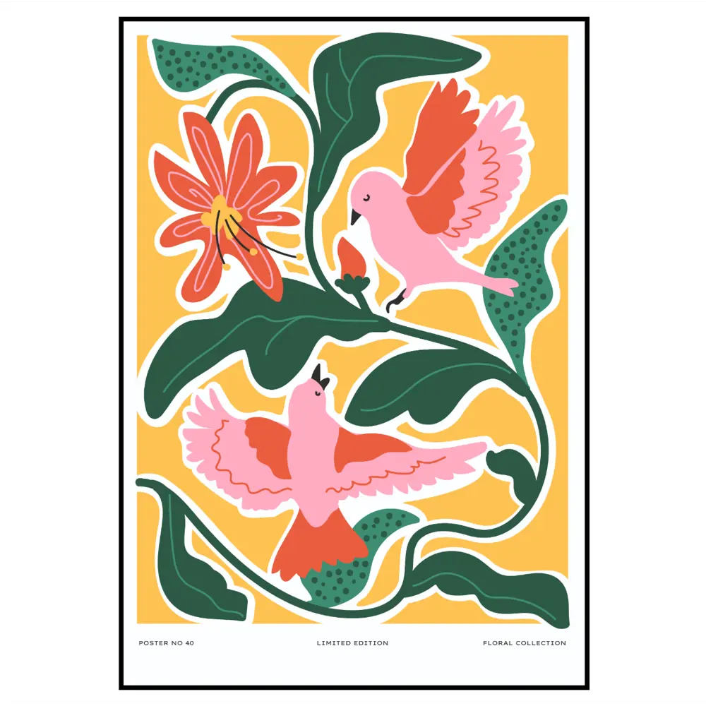 Фото 3 Набор постеров 28 картин "Яркие цветы и птицы" 70x50 см 2 шт, в тубусе без рамы Фото 3 Набор постеров 28 картин "Яркие цветы и птицы" 70x50 см 2 шт, в тубусе без рамы