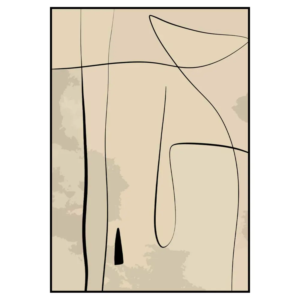 Фото 2 Постер 28 картин "Абстракция черные линии на бежевом фоне" 50x40 см в тубусе без рамы Фото 2 Постер 28 картин "Абстракция черные линии на бежевом фоне" 50x40 см в тубусе без рамы