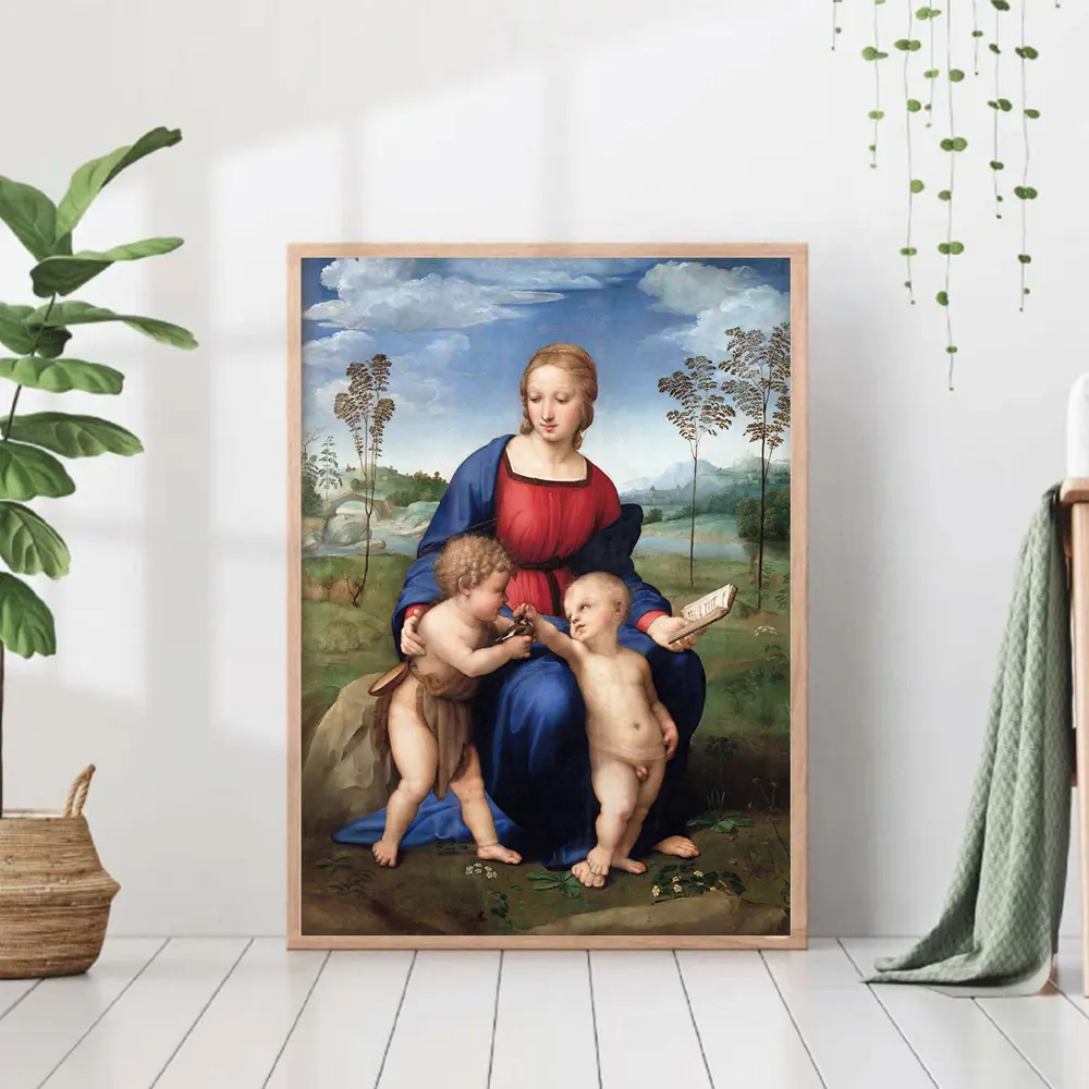 Фото Постер 28 картин "Мадонна со щеглом репродукция" 50x40 см в тубусе без рамы Фото Постер 28 картин "Мадонна со щеглом репродукция" 50x40 см в тубусе без рамы