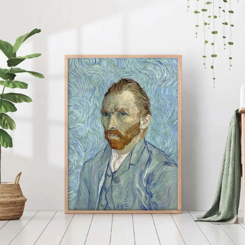 Фото Постер 28 картин "Ван Гог автопортрет на голубом фоне" 50x40 см в тубусе без рамы Фото Постер 28 картин "Ван Гог автопортрет на голубом фоне" 50x40 см в тубусе без рамы