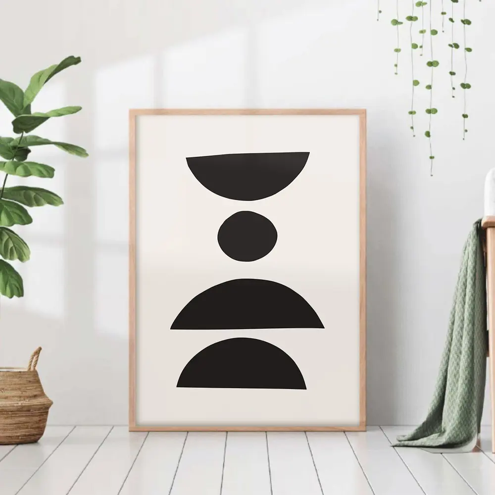 Фото Постер 28 картин "Абстракция минимализм черный полукруг" 70x50 см в тубусе без рамы Фото Постер 28 картин "Абстракция минимализм черный полукруг" 70x50 см в тубусе без рамы