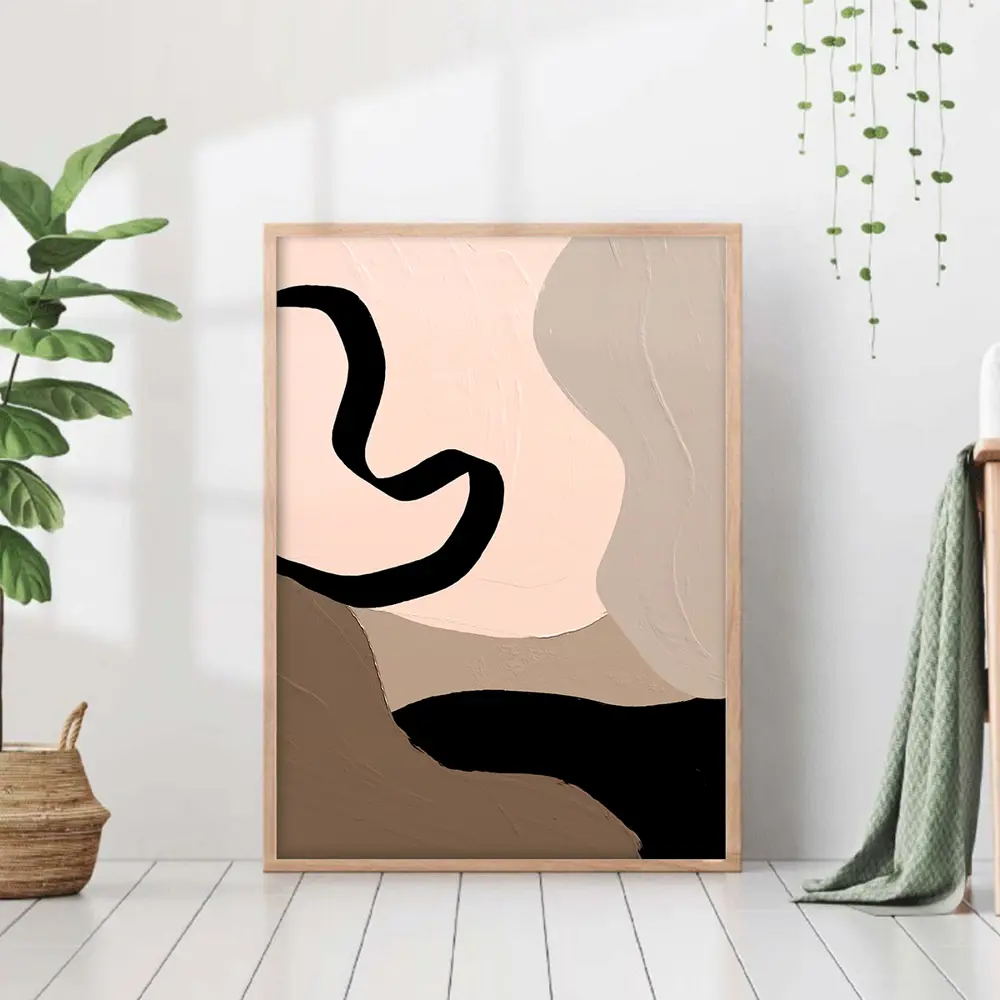 Фото Постер 28 картин "Абстракция бежевые линии и полосы" 70x50 см в тубусе без рамы Фото Постер 28 картин "Абстракция бежевые линии и полосы" 70x50 см в тубусе без рамы