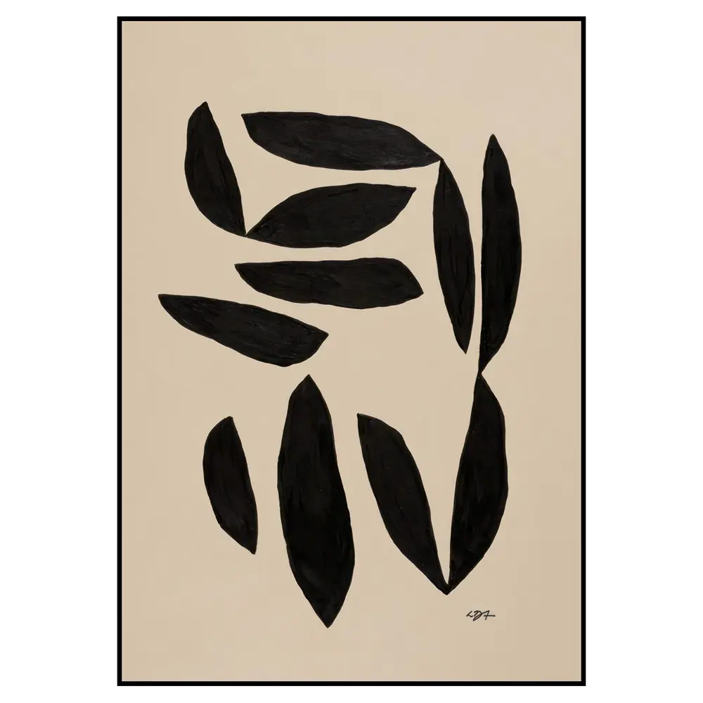 Фото 2 Постер 28 картин "Современная абстракция черные листья" 50x40 см в тубусе без рамы Фото 2 Постер 28 картин "Современная абстракция черные листья" 50x40 см в тубусе без рамы