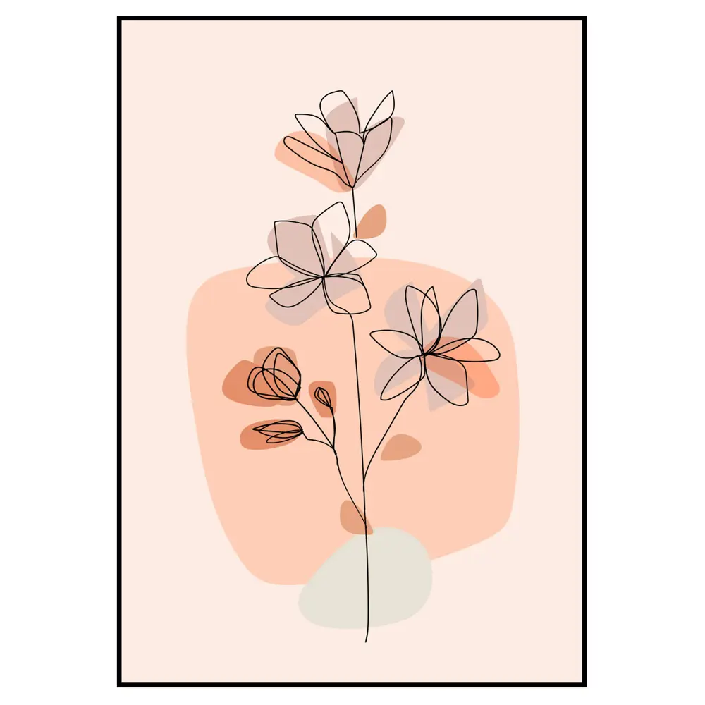 Фото 2 Постер 28 картин "Цветок линией минимализм" 50x40 см в тубусе без рамы Фото 2 Постер 28 картин "Цветок линией минимализм" 50x40 см в тубусе без рамы