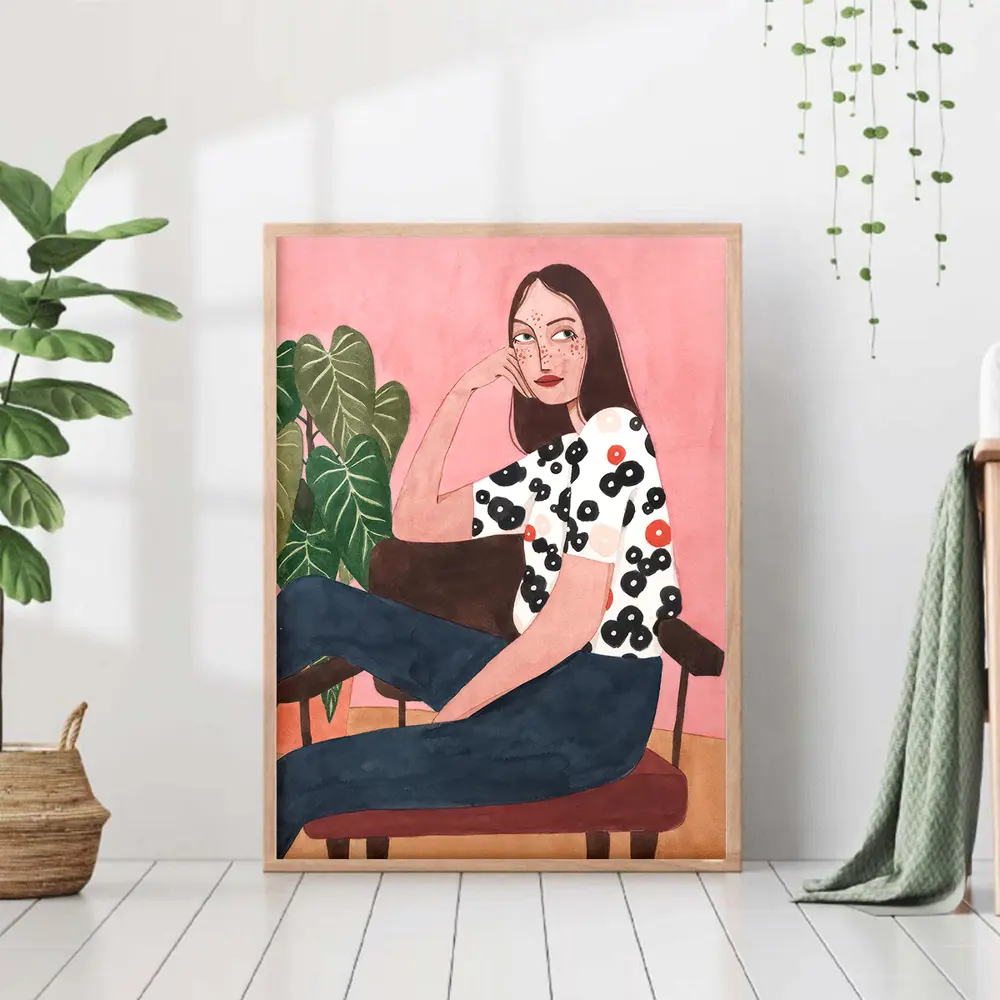 Фото Постер 28 картин "Брунна Манкузо девушка в интерьере" 70x50 см в тубусе без рамы Фото Постер 28 картин "Брунна Манкузо девушка в интерьере" 70x50 см в тубусе без рамы