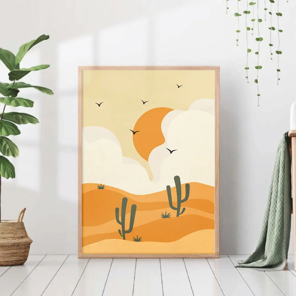 Фото Постер 28 картин "Кактусы в пустыне пейзаж" 70x50 см в тубусе без рамы Фото Постер 28 картин "Кактусы в пустыне пейзаж" 70x50 см в тубусе без рамы