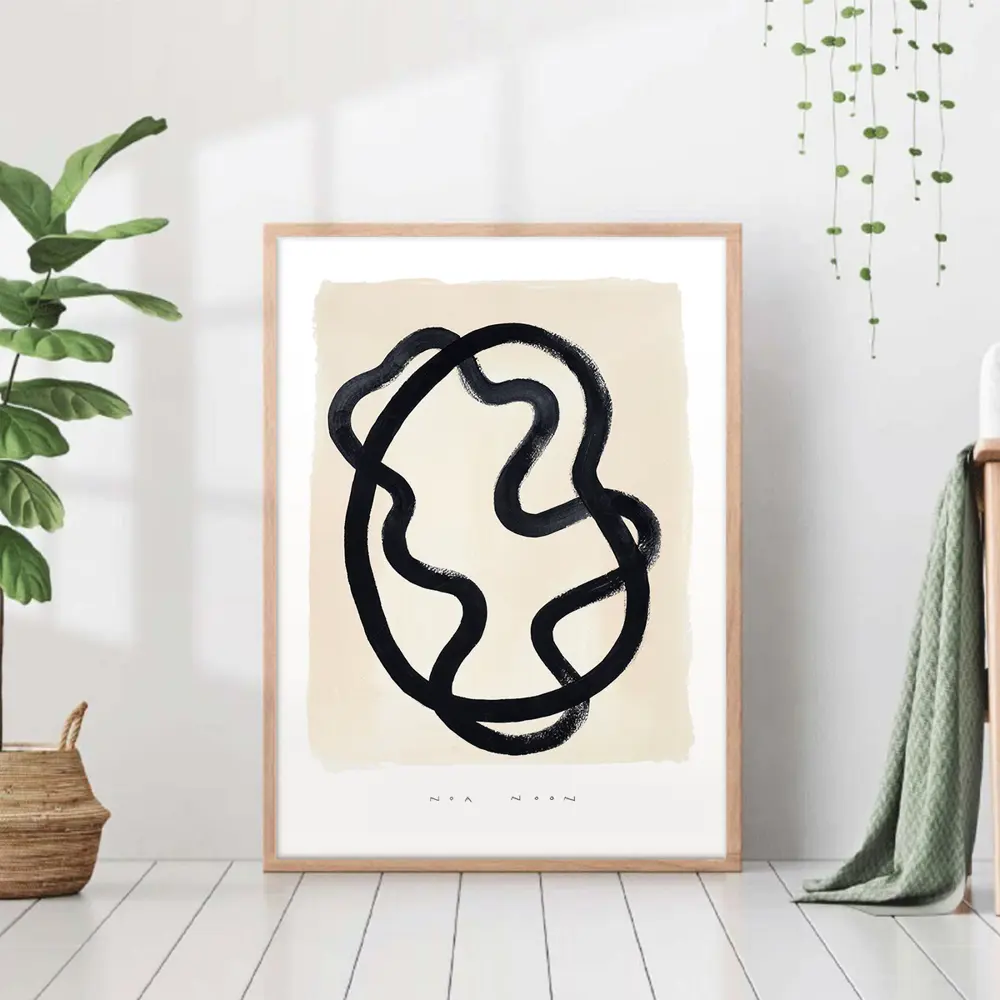 Фото Постер 28 картин "Абстракция силуэты черными линиями" 50x40 см в тубусе без рамы Фото Постер 28 картин "Абстракция силуэты черными линиями" 50x40 см в тубусе без рамы