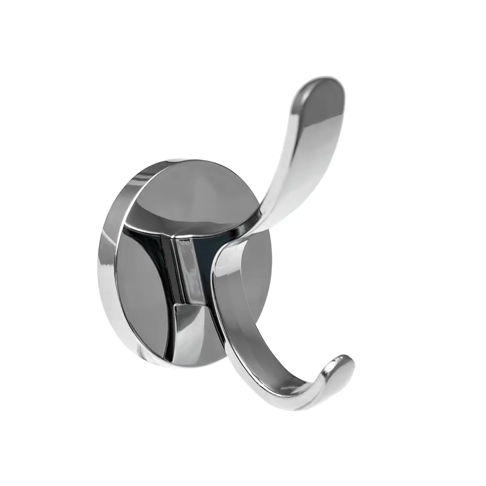 Фото Крючок мебельный Kerron KR 350 двухрожковый хром Фото Крючок мебельный Kerron KR 350 двухрожковый хром