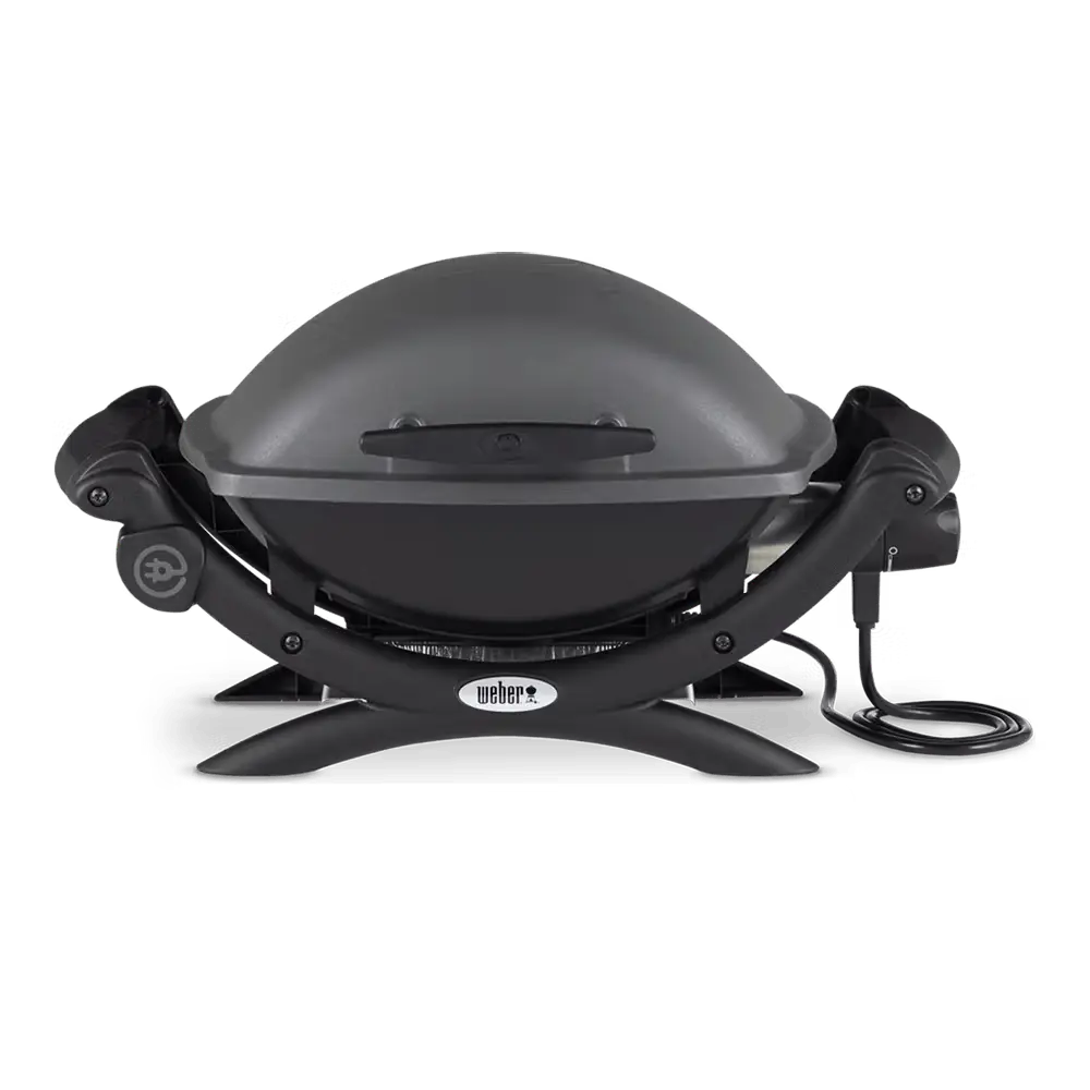 Фото Электрический гриль Weber Q 1400 темно-серый Фото Электрический гриль Weber Q 1400 темно-серый