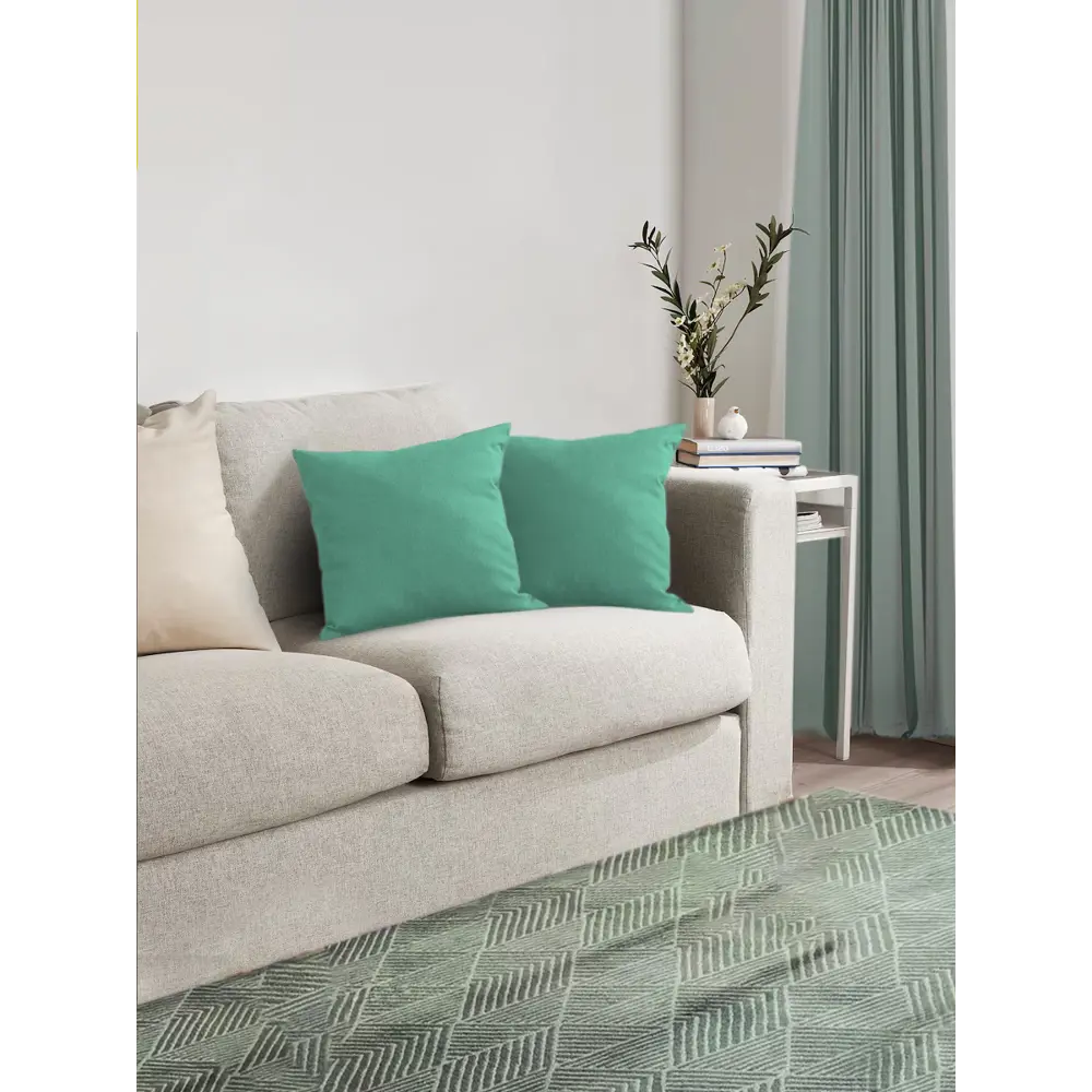 Фото 3 Комплект декоративных подушек 2шт Ol-tex ПДК-40x40/2-бирюзовый, 40x40 см, полиэфир