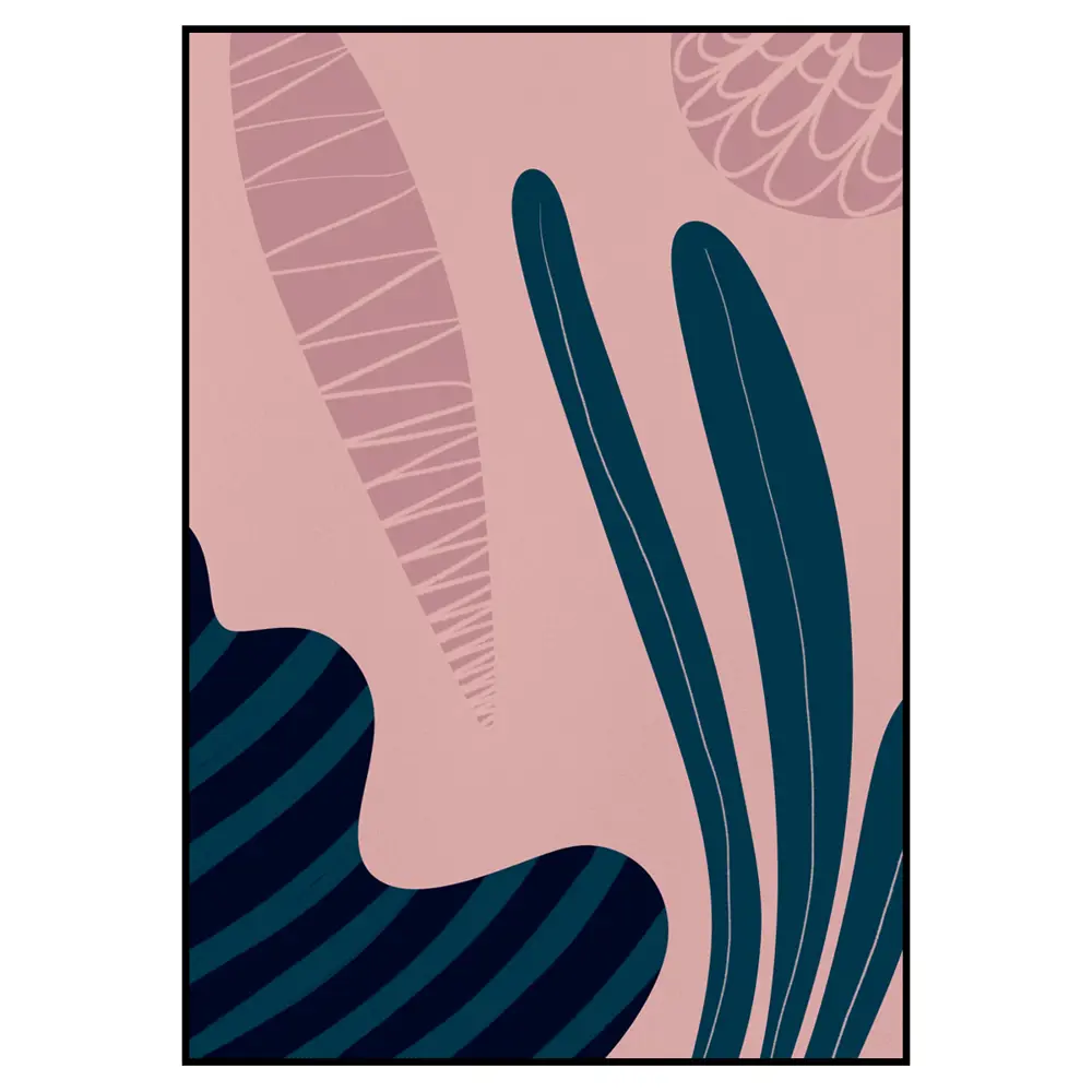 Фото 2 Постер 28 картин "Абстракция зеленые листья на розовом" 70x50 см, в тубусе без рамы Фото 2 Постер 28 картин "Абстракция зеленые листья на розовом" 70x50 см, в тубусе без рамы