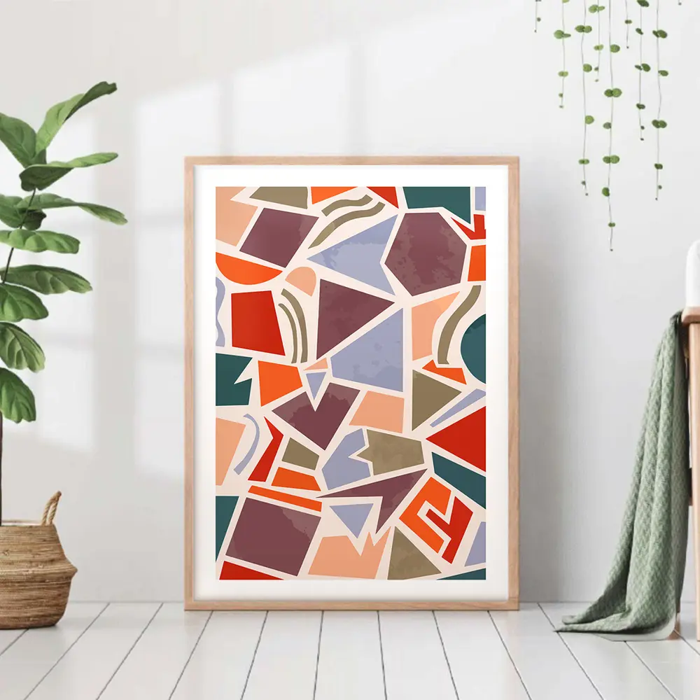 Фото Постер 28 картин "Разноцветная абстракция" 50x40 см, в тубусе без рамы