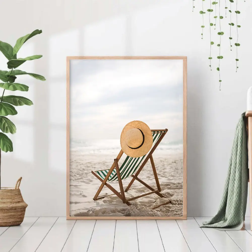 Фото Постер 28 картин "Шезлонг на пляже" 50x40 см, в тубусе без рамы Фото Постер 28 картин "Шезлонг на пляже" 50x40 см, в тубусе без рамы