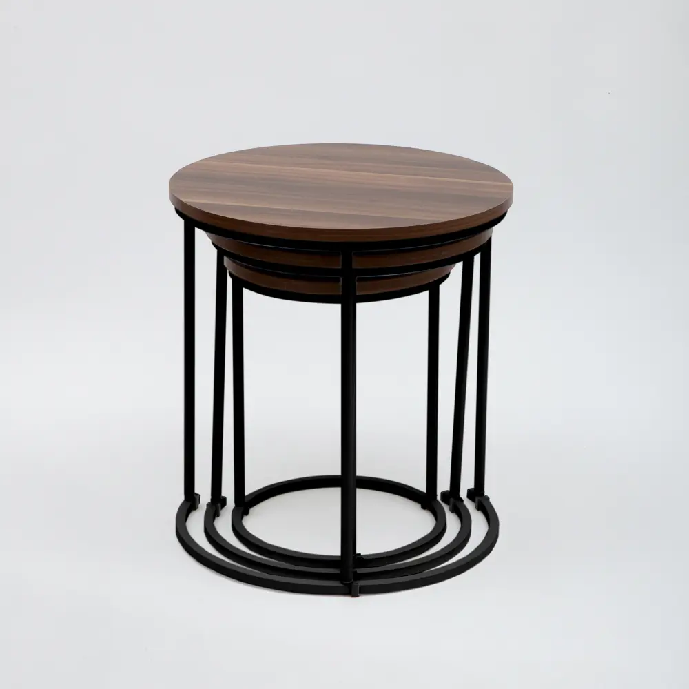 Фото 2 Комплект журнальных столиков Ismat Decor Deniz Membran Zigon Sehpa коричневый Фото 2 Комплект журнальных столиков Ismat Decor Deniz Membran Zigon Sehpa коричневый