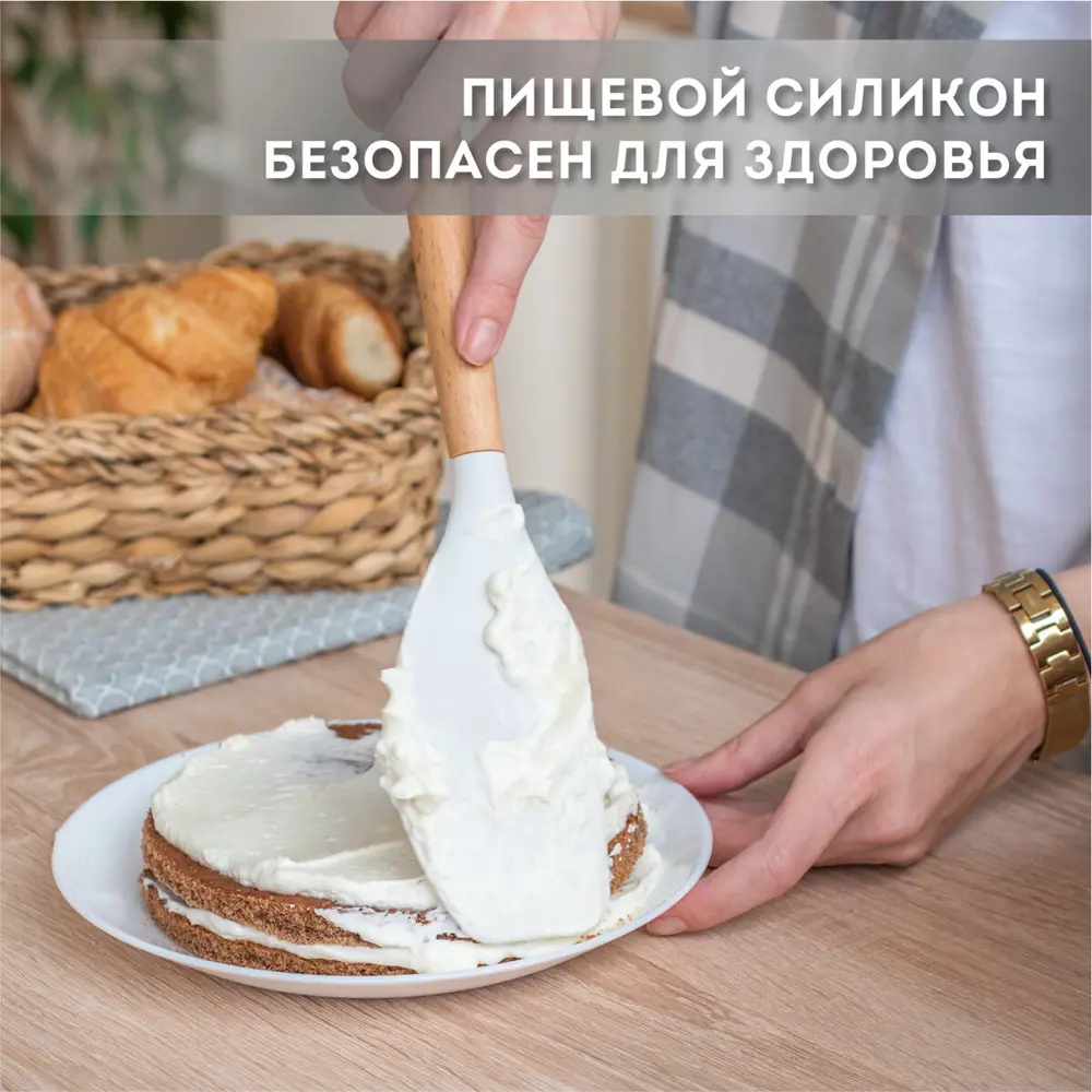 Фото 8 Набор кухонных инструментов Daswerk 608193 силикон цвет белый матовый Фото 8 Набор кухонных инструментов Daswerk 608193 силикон цвет белый матовый