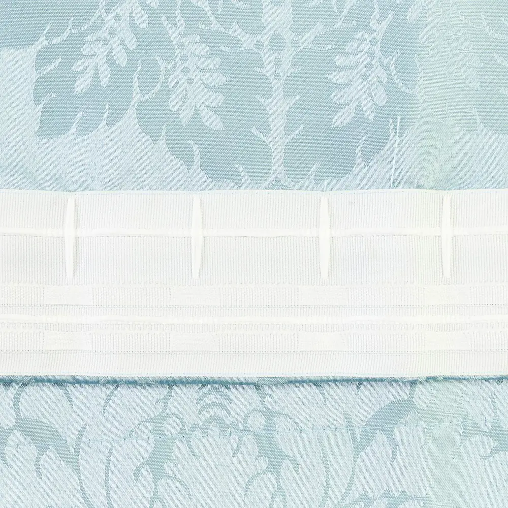 Фото 8 Штора Этель 2846265 на шторной ленте, 280x130 см, цвет голубой