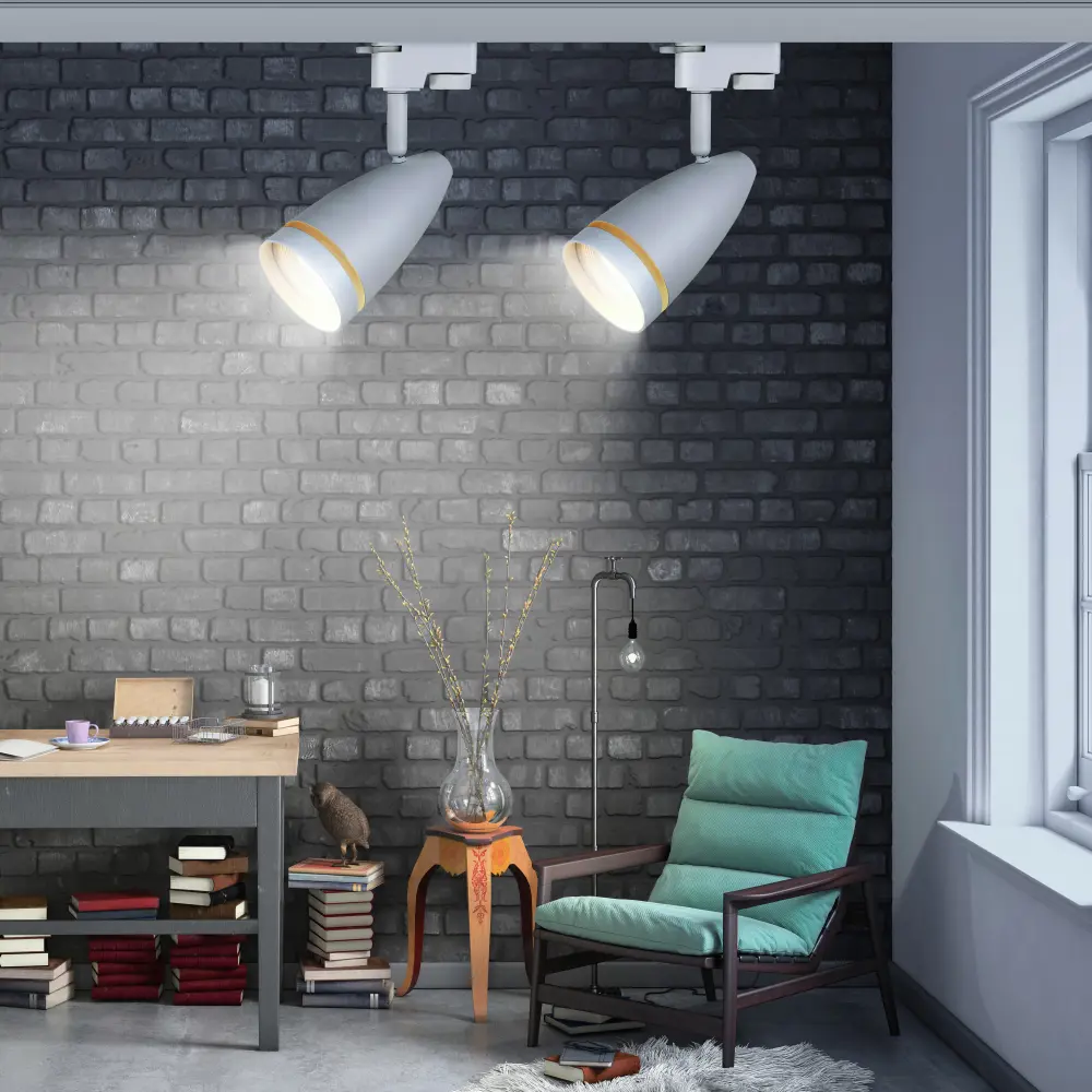 Фото 2 Трековый светильник ЭРА TR49 - GU10 WH Б0054161 светодиодный 15 Вт однофазный цвет белый