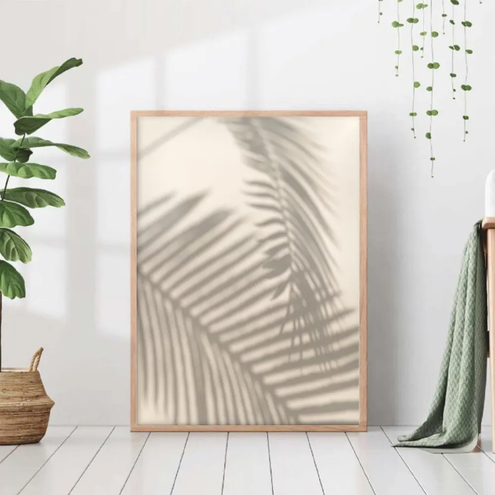 Фото Постер 28 картин "Ветки пальмы тени" 50x40 см, в тубусе без рамы Фото Постер 28 картин "Ветки пальмы тени" 50x40 см, в тубусе без рамы