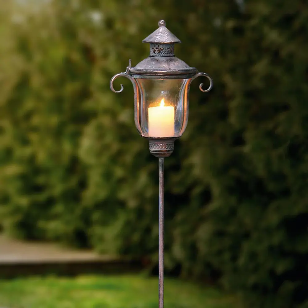 Фото 5 Декоративный подсвечник Frank Шебби грей 07169