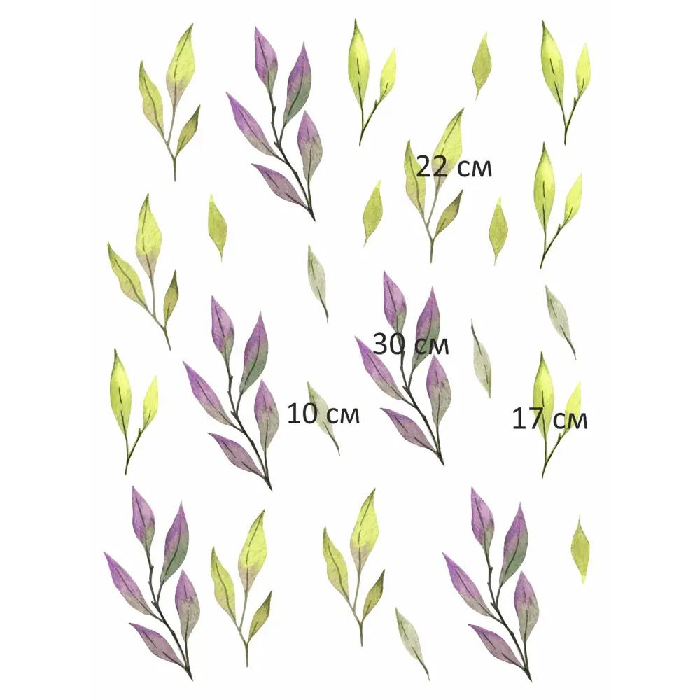 Фото 3 Наклейка интерьерная Веточки и листья на стену и мебель Lisadecor shop S0278 Фото 3 Наклейка интерьерная Веточки и листья на стену и мебель Lisadecor shop S0278