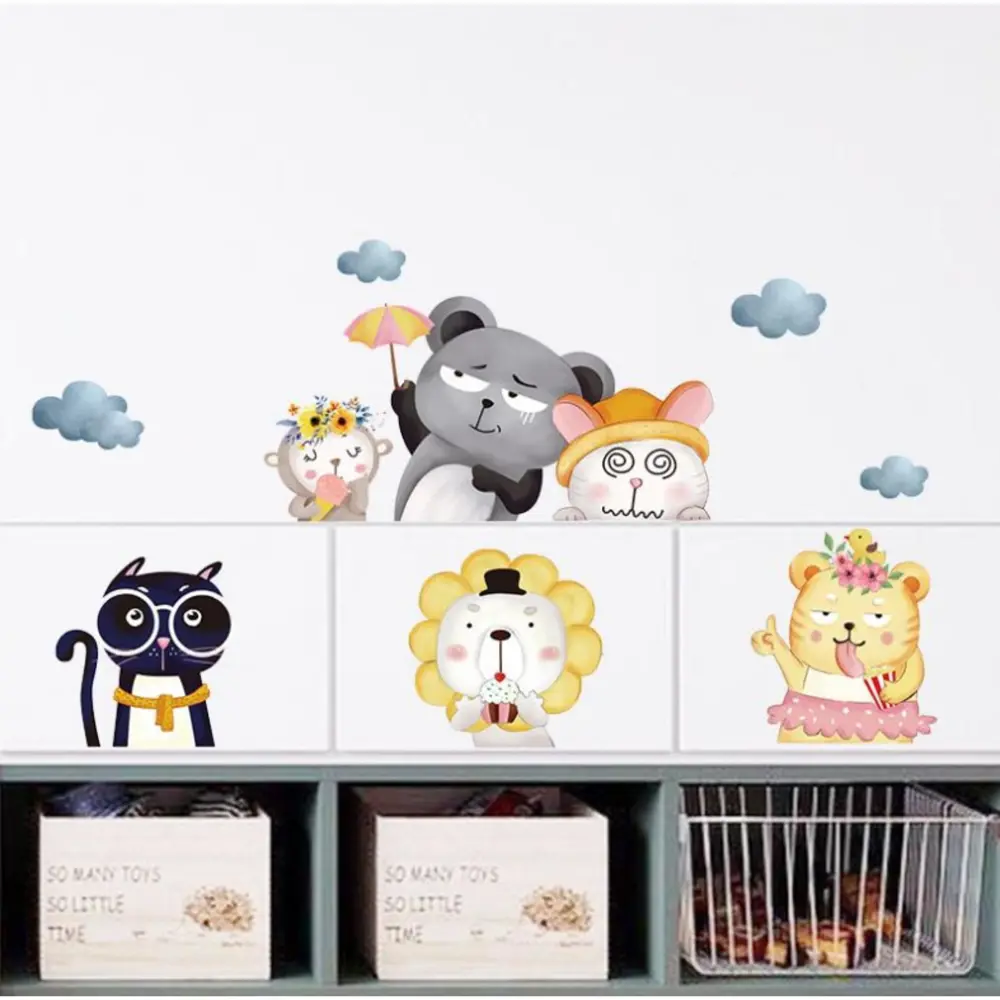 Фото Наклейка интерьерная Simaland цветная "Смешные животные" 30x90 см Фото Наклейка интерьерная Simaland цветная "Смешные животные" 30x90 см