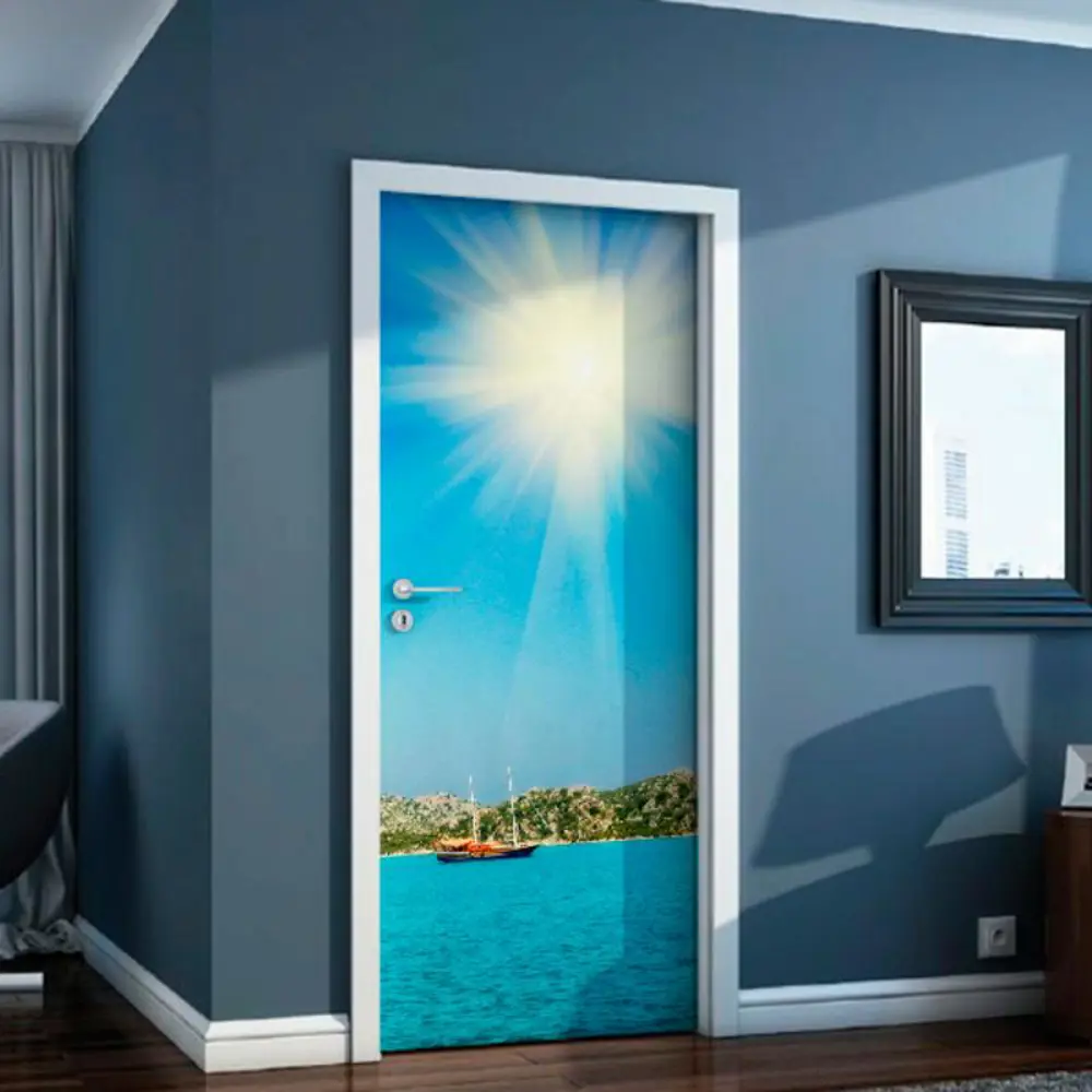 Фото 2 Наклейка для дверей и мебели Wallfix "Солнечный курорт" 95x220 см, W107 Фото 2 Наклейка для дверей и мебели Wallfix "Солнечный курорт" 95x220 см, W107