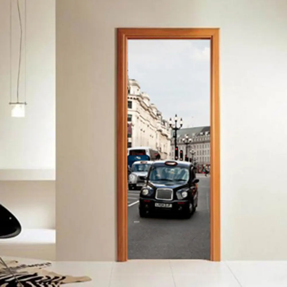 Фото 2 Наклейка для дверей и мебели Wallfix "Ретро автомобиль" 95x220 см, W045 Фото 2 Наклейка для дверей и мебели Wallfix "Ретро автомобиль" 95x220 см, W045