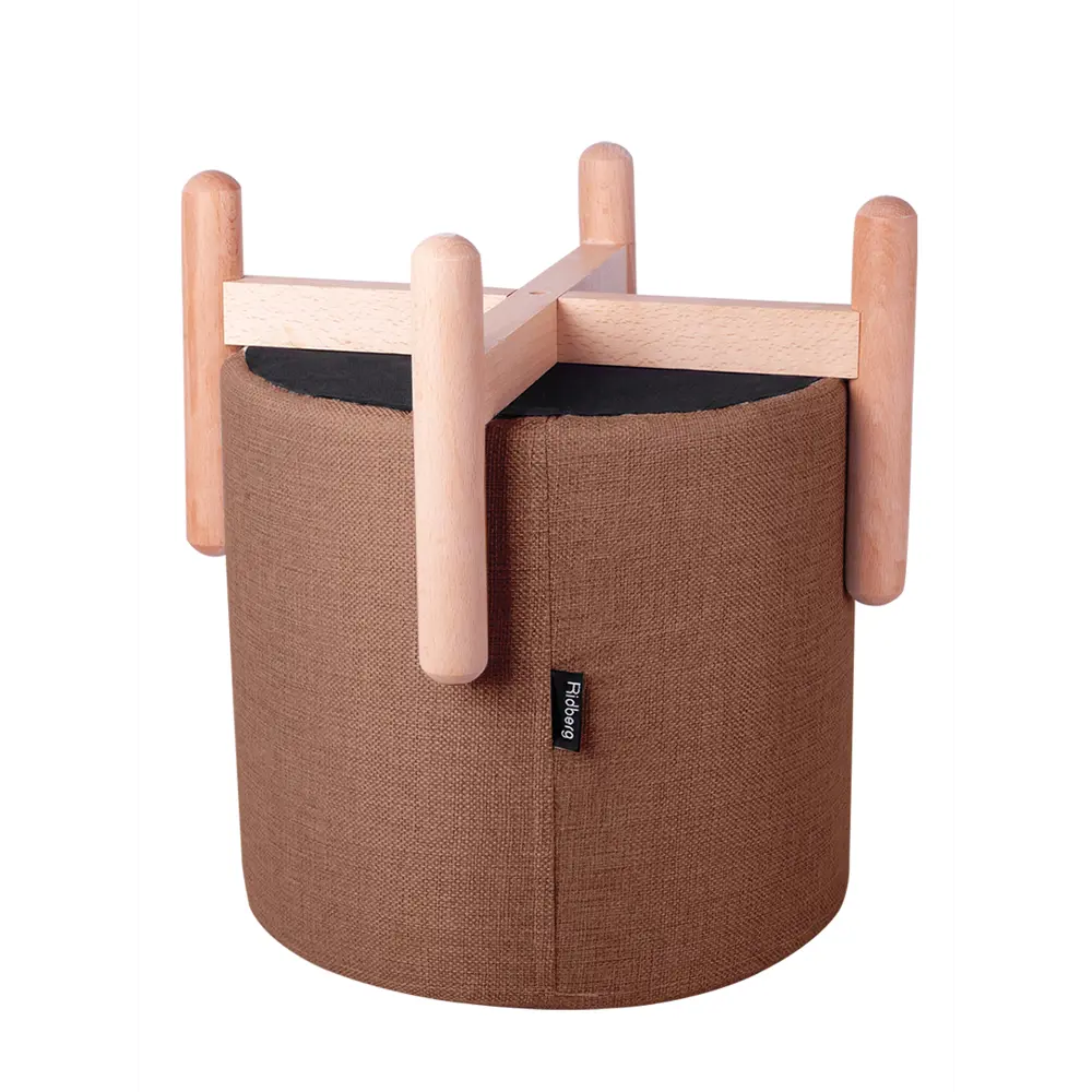 Фото 5 Пуф Ridberg 1209266 33x38.50 см рогожка цвет золотой Фото 5 Пуф Ridberg 1209266 33x38.50 см рогожка цвет золотой