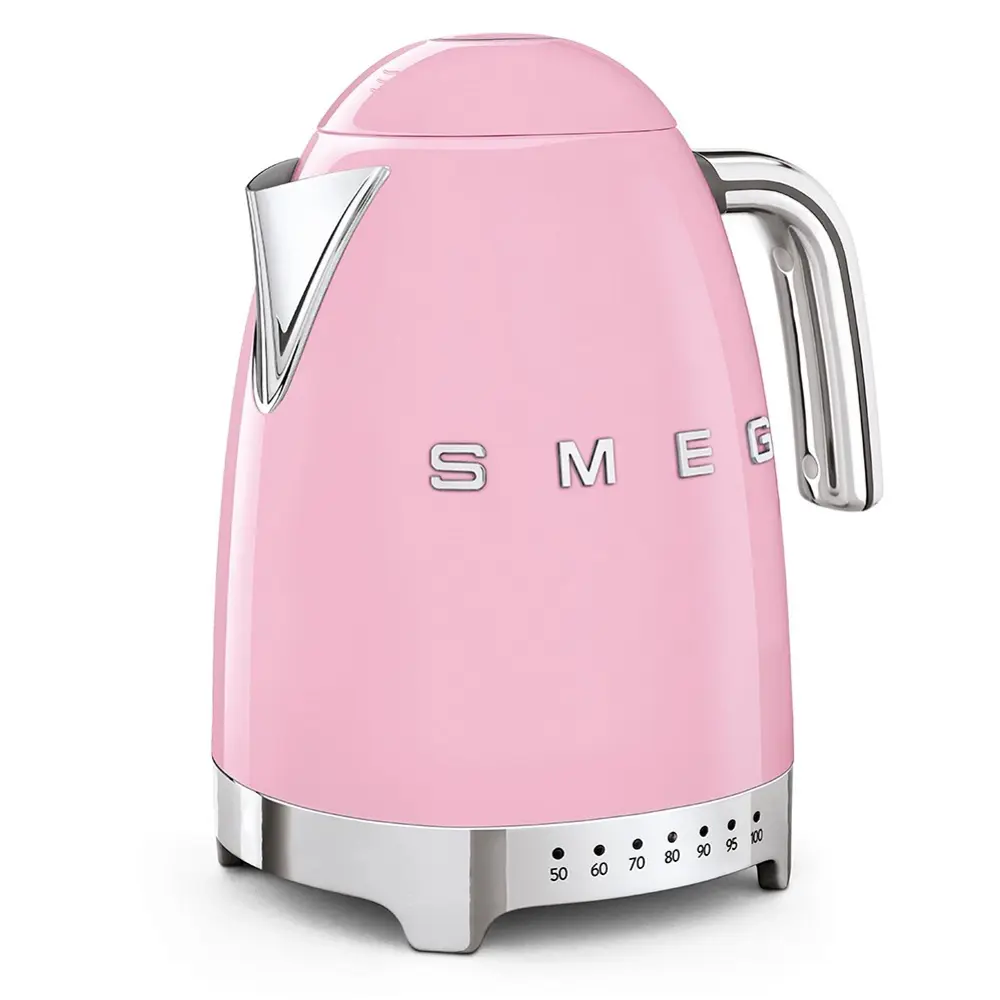 Фото 2 Электрический чайник Smeg Klf04pkeu 1.7 л нержавеющая сталь цвет розовый Фото 2 Электрический чайник Smeg Klf04pkeu 1.7 л нержавеющая сталь цвет розовый