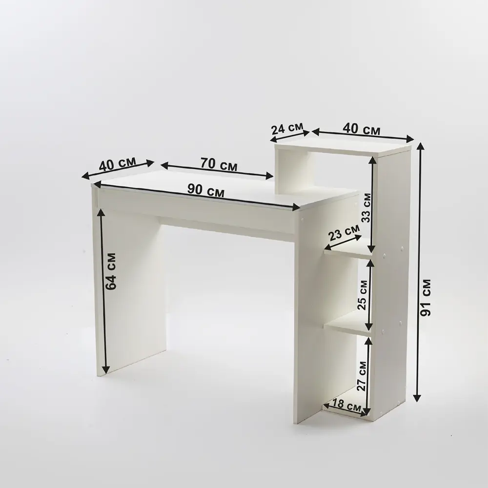 Фото 4 Стол Letta Мальта 110x91x40 см ЛДСП цвет белый