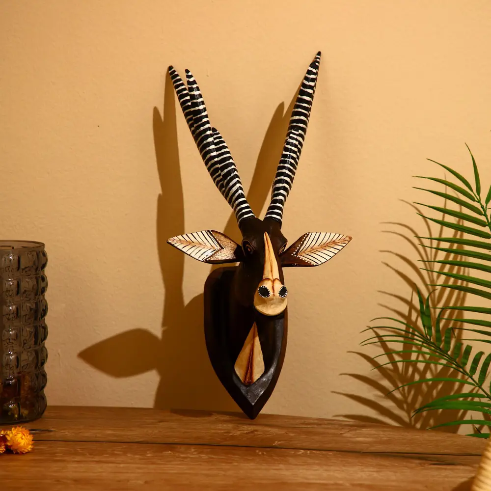 Фото 2 Панно настенное "Газель" албезия 25x15x35 см 1 Фото 2 Панно настенное "Газель" албезия 25x15x35 см 1