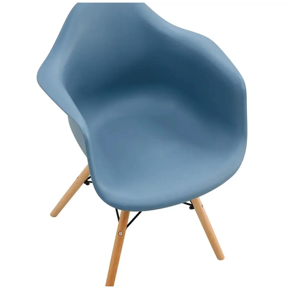 Фото 6 Комплект стульев 2 шт Wwbt DSW Premium 38x45x80 см АБС-пластик серо-голубой