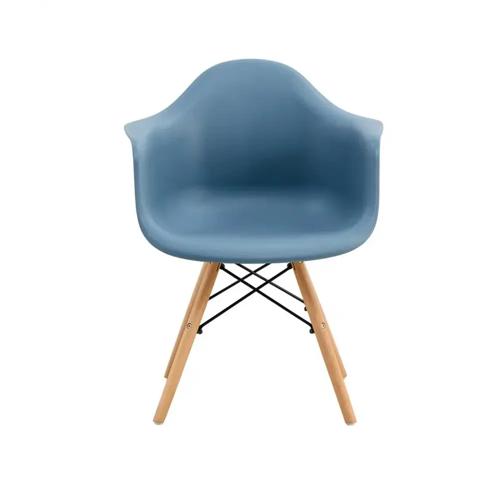 Фото Комплект стульев 2 шт Wwbt DSW Premium 38x45x80 см АБС-пластик серо-голубой