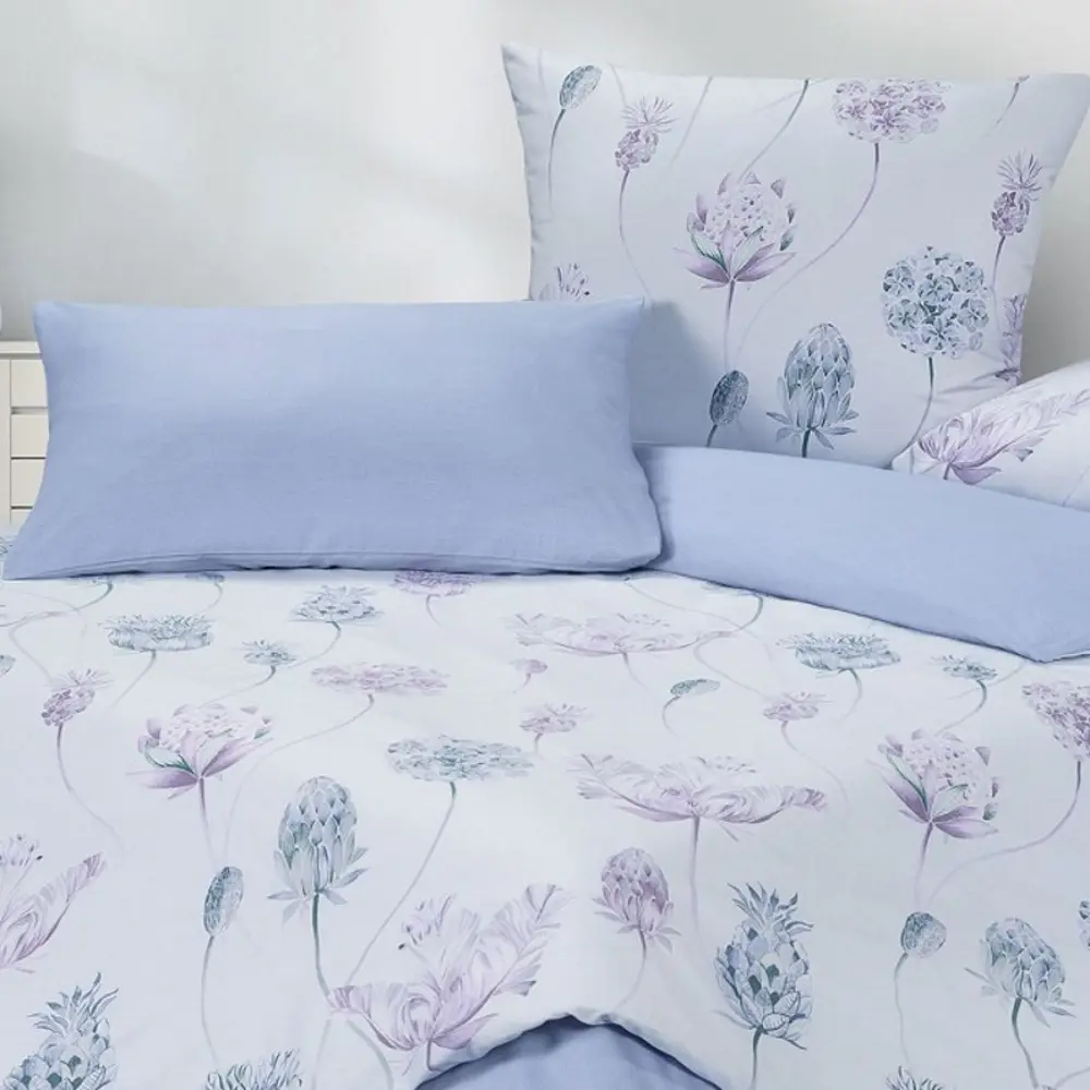 Фото 2 Комплект постельного белья Ecotex Гармоника Лавандовое утро двуспальный, сатин, разноцветный