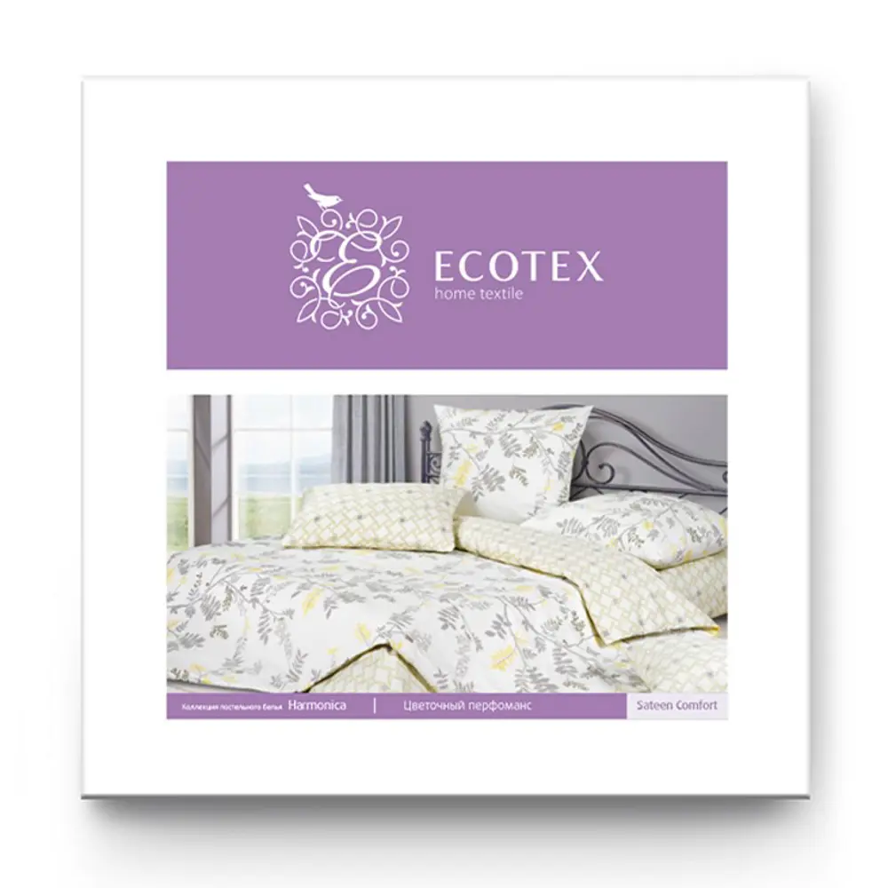 Фото 4 Комплект постельного белья Ecotex Гармоника Цветочный перфоманс евро, сатин, разноцветный Фото 4 Комплект постельного белья Ecotex Гармоника Цветочный перфоманс евро, сатин, разноцветный