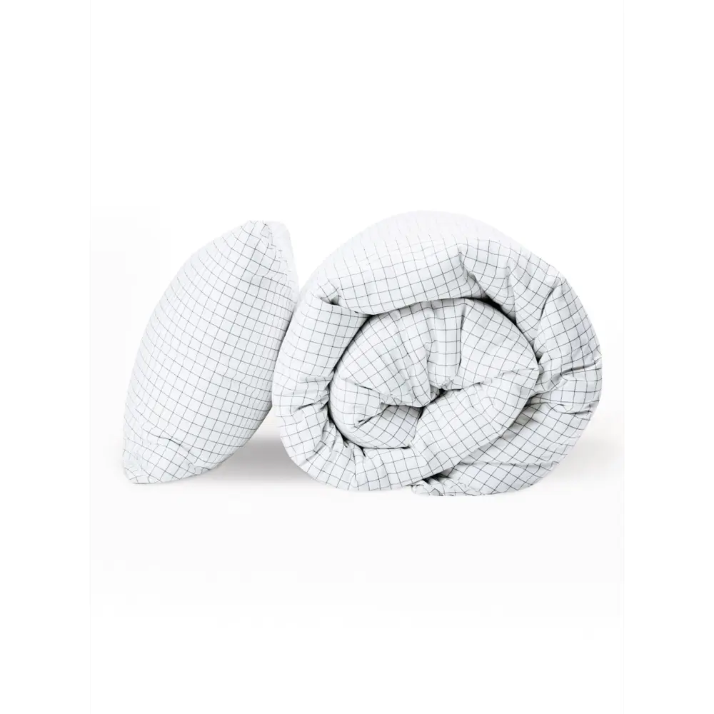 Фото Комплект постельного белья GoodNight Wash Cotton дуэт (с нав. 50x70) хлопок цвет клетка