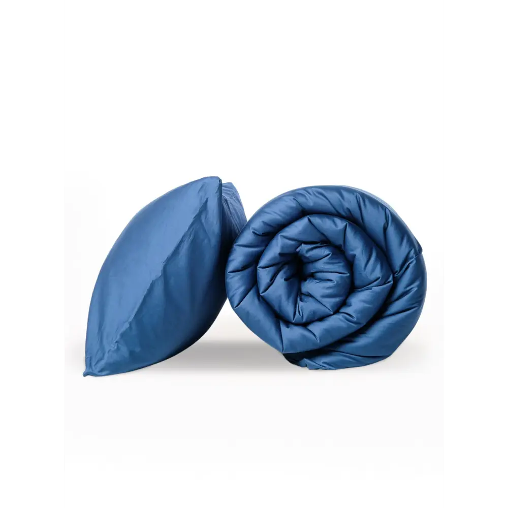 Фото Комплект постельного белья GoodNight Сатин Делюкс двуспальный с евро (с нав. 50x70) хлопок цвет синий Фото Комплект постельного белья GoodNight Сатин Делюкс двуспальный с евро (с нав. 50x70) хлопок цвет синий