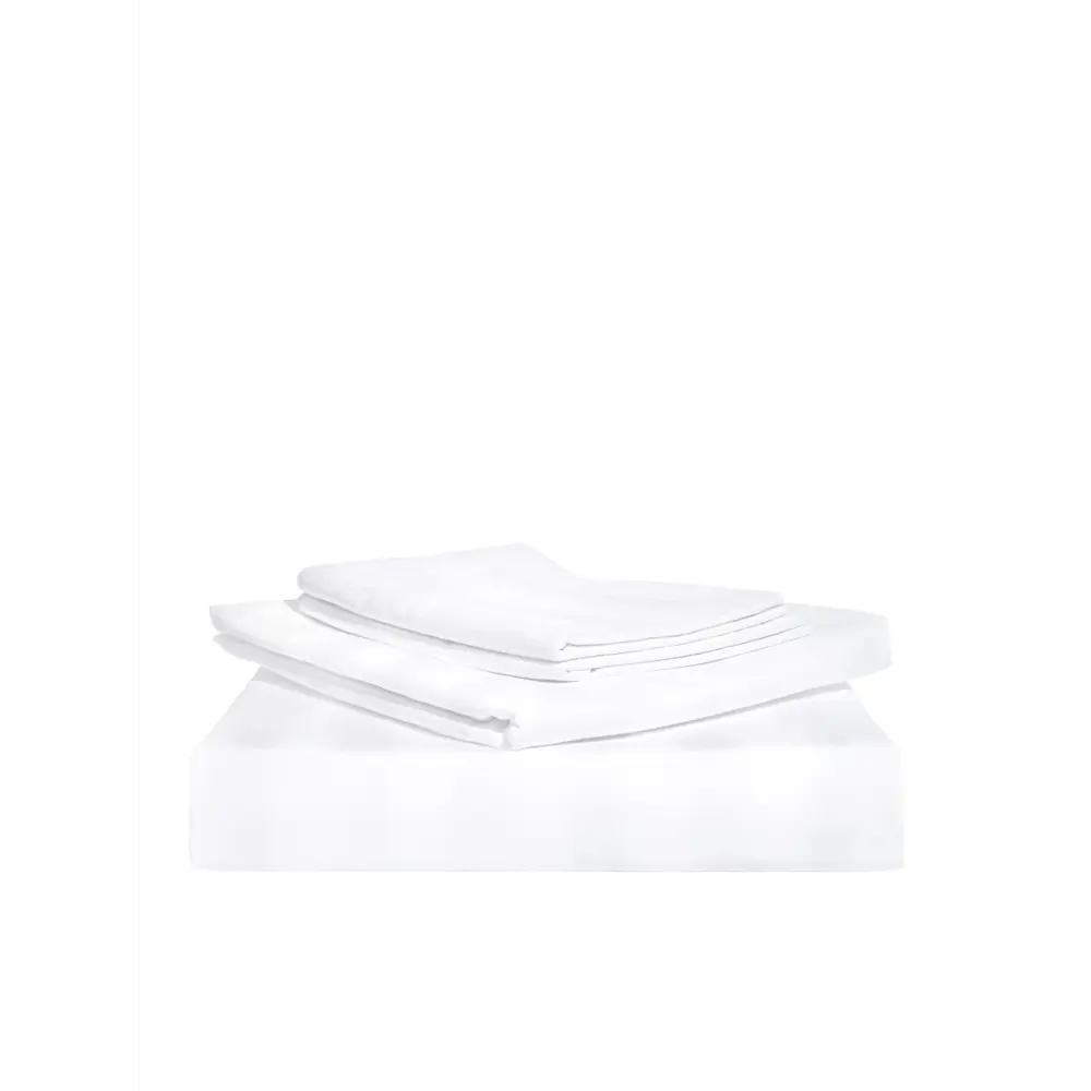 Фото Комплект постельного белья GoodNight Страйп-сатин 3x3 евро (с нав. 50x70) хлопок цвет белый