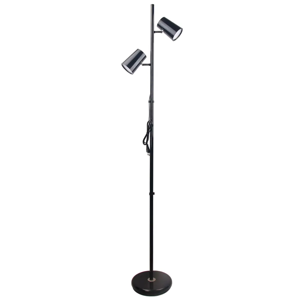 Фото Торшер светодиодный UNIEL ULM-T600 2х6W/4500K/DIM BLACK UL-00010174 нейтральный белый свет цвет черный Фото Торшер светодиодный UNIEL ULM-T600 2х6W/4500K/DIM BLACK UL-00010174 нейтральный белый свет цвет черный