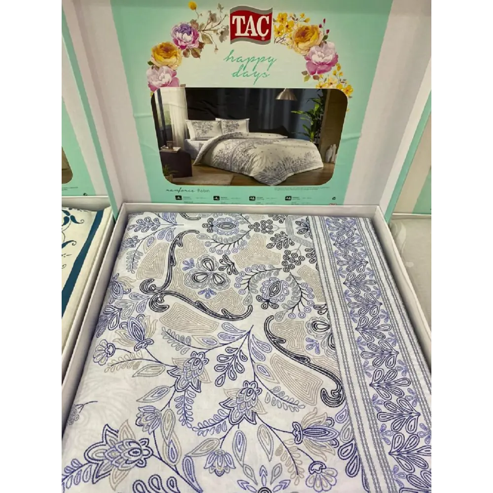 Фото 2 Комплект постельного белья TAC tntc326/326, евро, ранфорс цвет фиолетовый Фото 2 Комплект постельного белья TAC tntc326/326, евро, ранфорс цвет фиолетовый