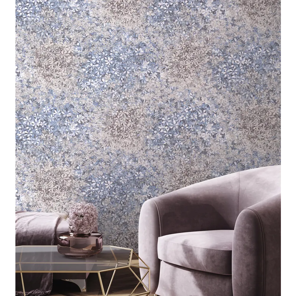 Фото 5 Обои флизелиновые Wallsecret Jardin голубые 1.06 м 8764-29 Фото 5 Обои флизелиновые Wallsecret Jardin голубые 1.06 м 8764-29