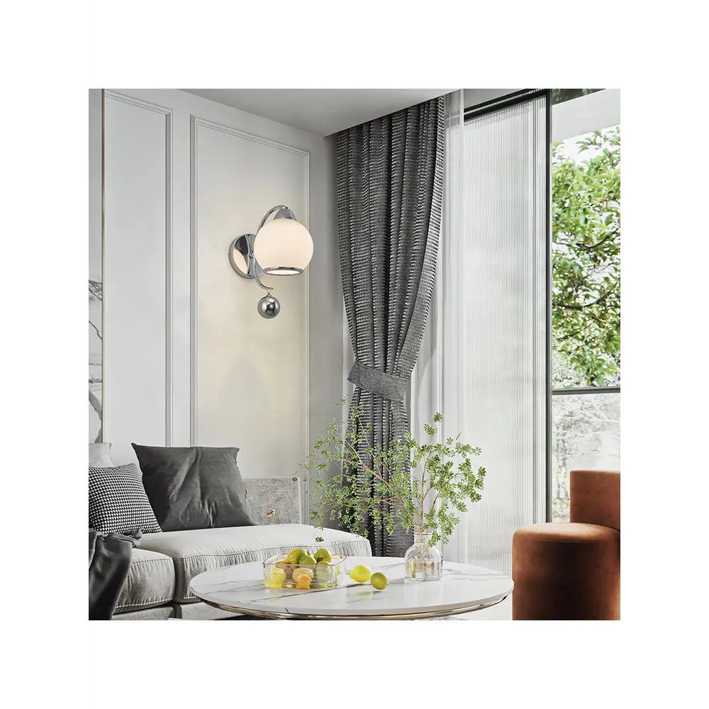 Фото 8 Настенный светильник ARTE PERFETTO LUCE Тип В 3327.70265-1b-L150/W270/H310/E27-1 Ni цвет никель Фото 8 Настенный светильник ARTE PERFETTO LUCE Тип В 3327.70265-1b-L150/W270/H310/E27-1 Ni цвет никель